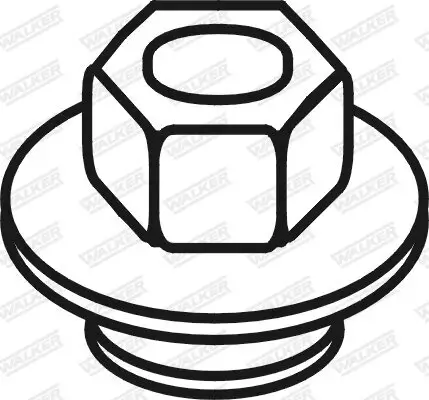 Mutter, Abgaskrümmer WALKER 81781