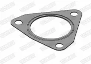 Dichtung, Abgasrohr hinten Mitte vorne WALKER 82090