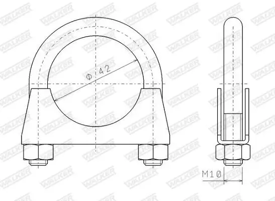 Klemmstück, Abgasanlage WALKER 82320 Bild Klemmstück, Abgasanlage WALKER 82320