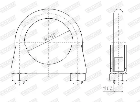 Klemmstück, Abgasanlage WALKER 82325 Bild Klemmstück, Abgasanlage WALKER 82325