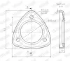 Dichtung, Abgasrohr hinten Mitte vorne WALKER 82509 Bild Dichtung, Abgasrohr hinten Mitte vorne WALKER 82509