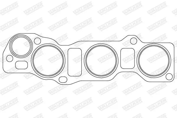 Dichtung, Abgasrohr hinten Mitte vorne WALKER 82930