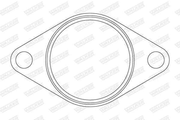 Dichtung, Abgasrohr hinten mitte vorne WALKER 82932
