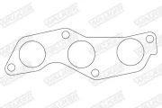 Dichtung, Abgasrohr hinten Mitte vorne WALKER 82939