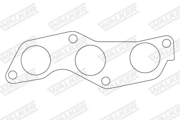 Dichtung, Abgasrohr hinten Mitte vorne WALKER 82940