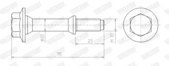 Schraube, Abgasanlage WALKER 83170 Bild Schraube, Abgasanlage WALKER 83170