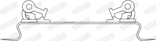 Halter, Abgasanlage WALKER 83521