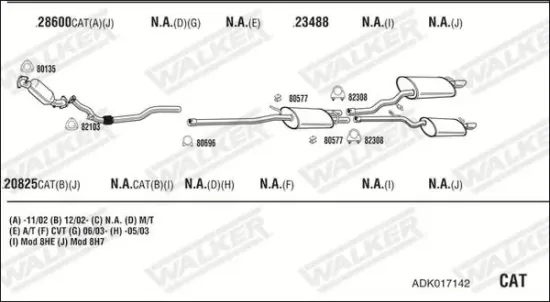 Mittelschalldämpfer WALKER 23484 Bild Mittelschalldämpfer WALKER 23484