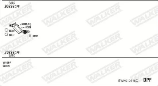 Mittelschalldämpfer WALKER 23677 Bild Mittelschalldämpfer WALKER 23677