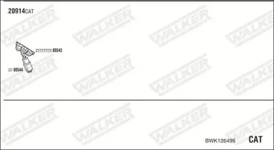 Endschalldämpfer WALKER 23914 Bild Endschalldämpfer WALKER 23914