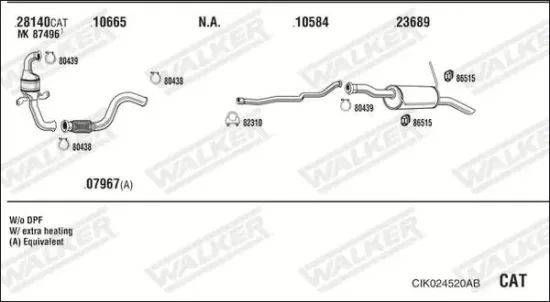 Druckleitung, Drucksensor (Ruß-/Partikelfilter) WALKER 10774 Bild Druckleitung, Drucksensor (Ruß-/Partikelfilter) WALKER 10774