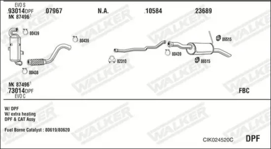 Druckleitung, Drucksensor (Ruß-/Partikelfilter) WALKER 10774 Bild Druckleitung, Drucksensor (Ruß-/Partikelfilter) WALKER 10774