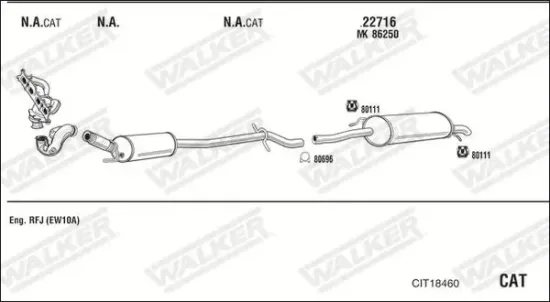 Druckleitung, Drucksensor (Ruß-/Partikelfilter) WALKER 10799 Bild Druckleitung, Drucksensor (Ruß-/Partikelfilter) WALKER 10799