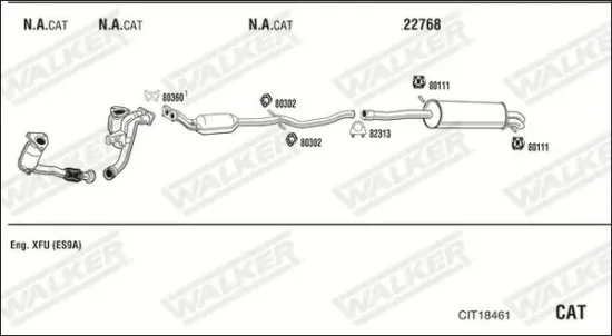 Druckleitung, Drucksensor (Ruß-/Partikelfilter) WALKER 10799 Bild Druckleitung, Drucksensor (Ruß-/Partikelfilter) WALKER 10799