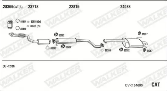 Druckleitung, Drucksensor (Ruß-/Partikelfilter) WALKER 10799 Bild Druckleitung, Drucksensor (Ruß-/Partikelfilter) WALKER 10799