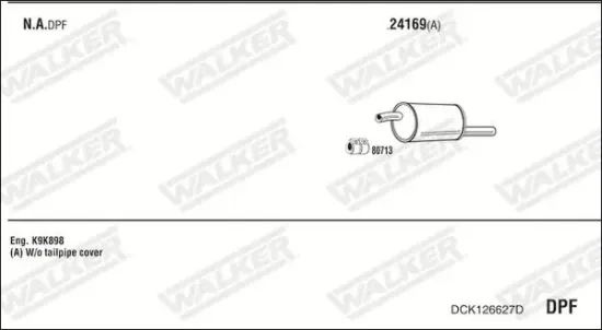 Endschalldämpfer WALKER 24113 Bild Endschalldämpfer WALKER 24113