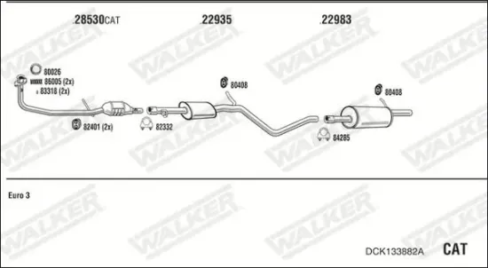 Endschalldämpfer WALKER 24113 Bild Endschalldämpfer WALKER 24113