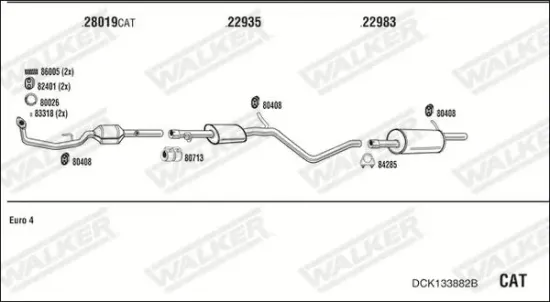 Endschalldämpfer WALKER 24113 Bild Endschalldämpfer WALKER 24113