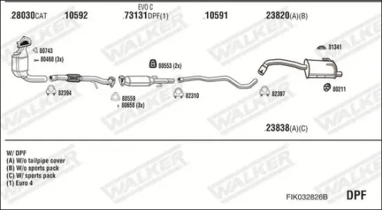 Abgasrohr WALKER 11734 Bild Abgasrohr WALKER 11734
