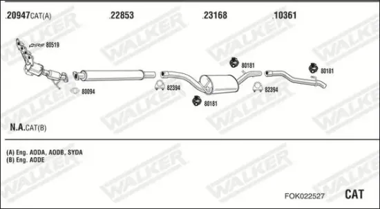 Endschalldämpfer WALKER 24645 Bild Endschalldämpfer WALKER 24645