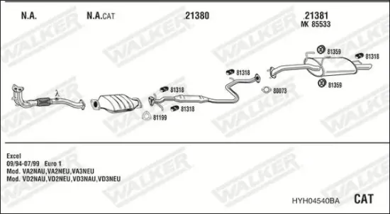 Endschalldämpfer WALKER 25177 Bild Endschalldämpfer WALKER 25177