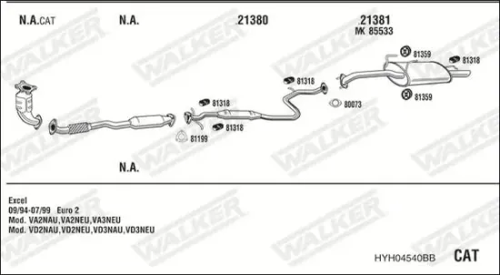 Endschalldämpfer WALKER 25177 Bild Endschalldämpfer WALKER 25177
