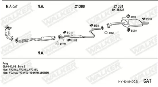 Endschalldämpfer WALKER 25177 Bild Endschalldämpfer WALKER 25177