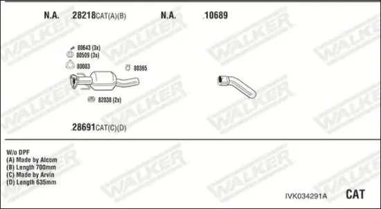 Endschalldämpfer WALKER 25177 Bild Endschalldämpfer WALKER 25177