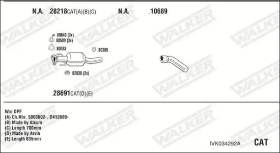 Endschalldämpfer WALKER 25177 Bild Endschalldämpfer WALKER 25177