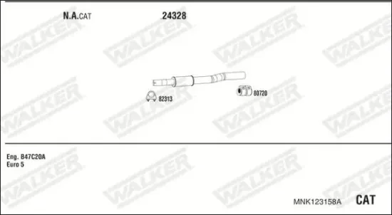 Katalysator WALKER 28174 Bild Katalysator WALKER 28174