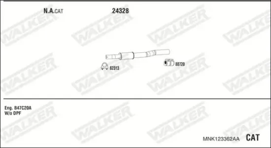 Katalysator WALKER 28174 Bild Katalysator WALKER 28174