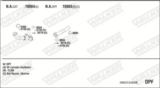 Katalysator WALKER 28174 Bild Katalysator WALKER 28174