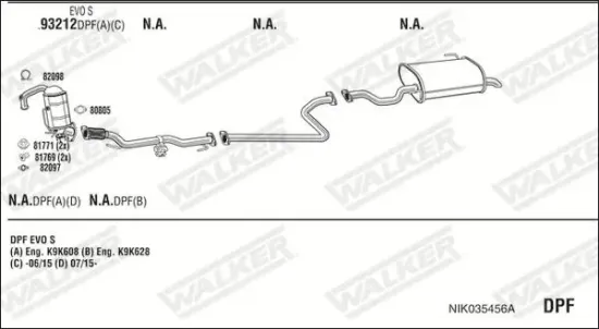 Katalysator WALKER 28168 Bild Katalysator WALKER 28168