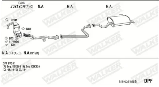 Katalysator WALKER 28168 Bild Katalysator WALKER 28168