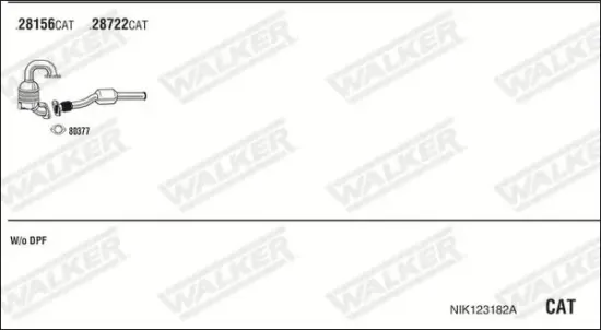 Katalysator WALKER 28174 Bild Katalysator WALKER 28174