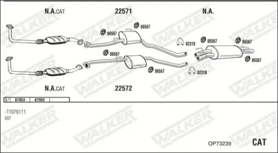 Katalysator WALKER 28322 Bild Katalysator WALKER 28322