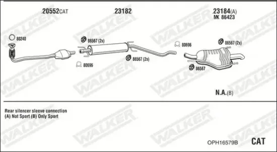 Katalysator WALKER 28322 Bild Katalysator WALKER 28322