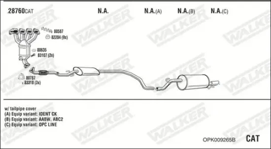 Katalysator WALKER 28322 Bild Katalysator WALKER 28322