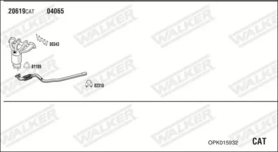 Katalysator WALKER 28322 Bild Katalysator WALKER 28322