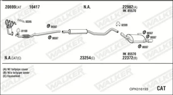 Katalysator WALKER 28322 Bild Katalysator WALKER 28322
