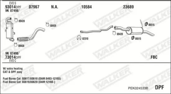 Katalysator WALKER 28668 Bild Katalysator WALKER 28668