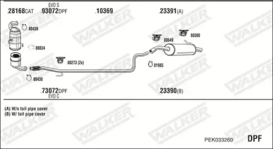 Katalysator WALKER 28668 Bild Katalysator WALKER 28668