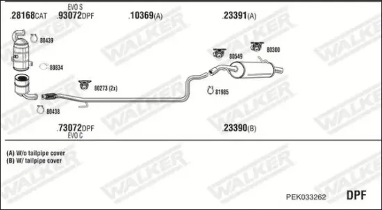Katalysator WALKER 28668 Bild Katalysator WALKER 28668