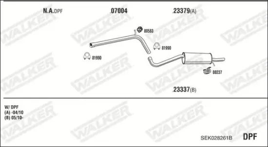 Mittelschalldämpfer WALKER 15959 Bild Mittelschalldämpfer WALKER 15959