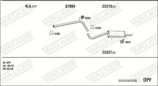 Mittelschalldämpfer WALKER 15959 Bild Mittelschalldämpfer WALKER 15959