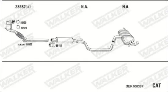 Mittelschalldämpfer WALKER 15959 Bild Mittelschalldämpfer WALKER 15959