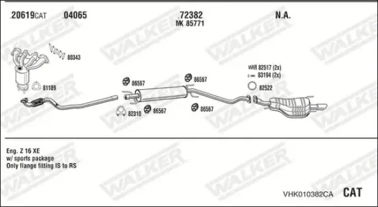 Endschalldämpfer WALKER 71162 Bild Endschalldämpfer WALKER 71162