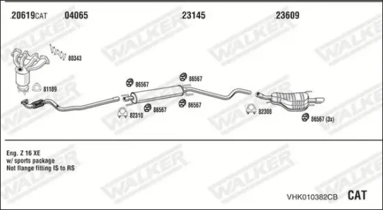 Endschalldämpfer WALKER 71162 Bild Endschalldämpfer WALKER 71162