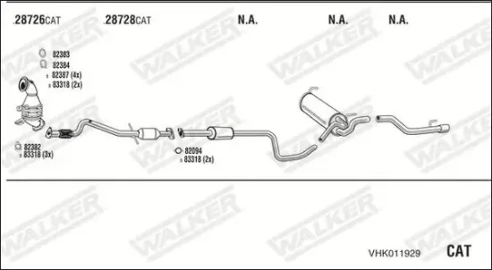 Endschalldämpfer WALKER 16815 Bild Endschalldämpfer WALKER 16815