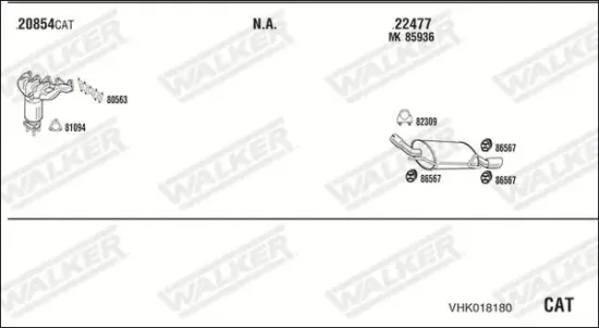 Endschalldämpfer WALKER 71099 Bild Endschalldämpfer WALKER 71099